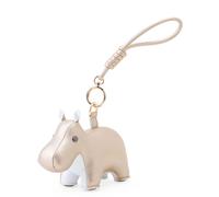 Bag Charm Taschenanhänger Hippo Gold/Weiß Züny