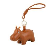 Bag Charm Taschenanhänger mit Riemen Hippo Tan Züny