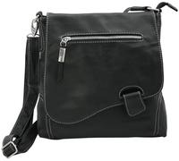 BAG STREET - Damen Handtasche mit Riegel-Magnetverschluss & Reißverschluss