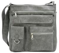 BAG STREET - Damen Handtasche mit vielen Fächern - Vintage Umhängetasche
