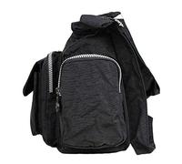Bag-Street Damen Nylon Shoppertasche UmhÃngetasche Crossover Bag Schultertasche Schwarz