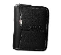 Bag Street Geldbörse mit Reißverschluss Leder WILD 5508, 41 EU, Schwarz