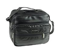 Bag Street Kunstleder Tasche Herren Umhängetasche schwarz 35x14x30