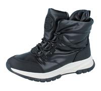 BAGATT Athena Damen Stiefel Sneaker Boot metallics schwarz Textil