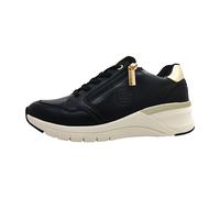 BAGATT Gilly Comfort Schwarz/Gold Damen Lifestyle Sneaker, Schwarz , 38 EU
