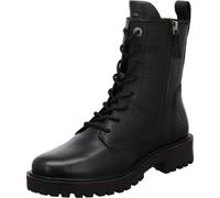 BAGATT Klassische Damen Stiefelette Rania Evo in Schwarz aus Echtleder, mit Umrandung in Rot. schwarz Gr. 39