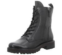 Bagatt Damen Stiefelette Rania Evo – Echtleder, schwarz, rote Umrandung, Gr. 39
