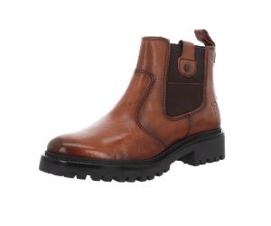 Bagatt - Schlupfstiefelette sportlich cognac / dark brown - Gr. - 38