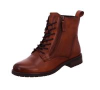 BAGATT Damen Schnürstiefeletten Ronja I Braun Glattleder, Größe:38, Farbauswahl:braun