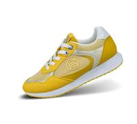 BAGATT TT Damen Low-Top Sneaker, Frauen Schnürer,Schnuerer,straßenschuhe,Strassenschuhe,Schnuerung,lace-up Shoes,Yellow/Gold (5051),41 EU/EU UK