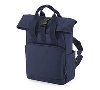 BG118S BagBase Recycelter Mini Twin Handle Roll-Top Rucksack Navy Dusk 23 x 32 x 11 cm
