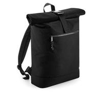 BagBase Rucksack BG286 Roll-Top recycelt Schwarz