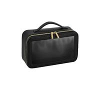 BAG BASE BOUTIQUE CLEAR WINDOW TRAVEL CASE BLACK