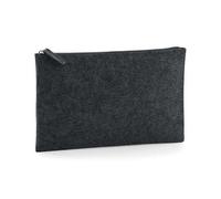 BG725 BagBase Filz Accessoire Kulturtasche Charcoal Melange 26 x 17 cm