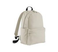 BagBase Rucksack recycelt PVC-frei Innentasche Seitentaschen gepolsterter Rücken Beige (Natural Stone)
