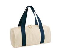 BagBase Kleine Canvas Sporttasche/Reisetasche 20 Liter Volumen Natur/Navy