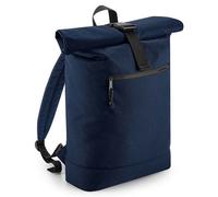 BagBase Kurierrucksack BG286 Recycelter Roll-Top Rucksack Navy