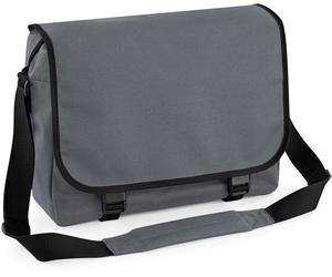 BagBase Messenger Tasche Umhängetasche BG21 graphite grey 38 x 30 x 12 cm