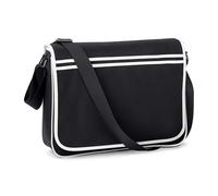 BG71 BagBase Retro Messenger Black 40 x 30 x 10 cm