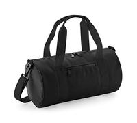 BagBase Mini Barrel Bag, Farbe:Black/Black, Größe:40 x 20 x 20 cm