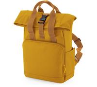 BagBase Rucksack Recycelt Mini Roll-Top mit Doppelgriff Senfgelb 23 x 32 x 11 cm (BG118S)