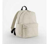 BagBase Mini Rucksack Seitentaschen gepolsterte, verstellbare Schulterriemen Haltegriff Backpack Beige (Natural Stone)
