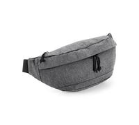 BagBase - Oversized Cross Body Bag Grey Marl, 47 x 20 x 8 cm