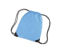 BagBase - Premium Gymsac Sky Blue, 33 x 45 cm