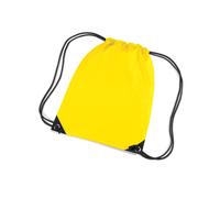 BagBase - Premium Gymsac Yellow, 33 x 45 cm