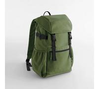 BagBase Recycelter Canvas Rucksack Backpack Rucksack Notebookfach Moosgrün
