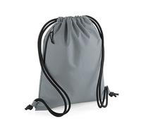 BagBase Recycled Gymsac Turnbeutel verdeckte Geheimtasche Grau