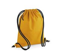 BagBase Recycled Gymsac Turnbeutel verdeckte Geheimtasche Senf Gelb