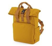 BagBase Recycled Mini Twin Handle Roll-Top Backpack Rucksack und Handtasche Mustard