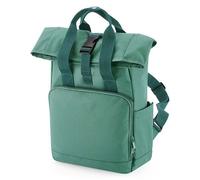 BagBase Recycled Mini Twin Handle Roll-Top Backpack Rucksack und Handtasche Sage Green