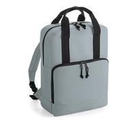 BagBase Recycled Twin Handle Kühltasche, Rucksack oder Tragetasche Thermo Backpack Pure Grey
