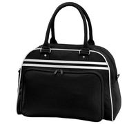 BagBase Retro Bowling Tasche (23 Liter) (2 Stück/Packung) (Einheitsgröße) (Schwarz/Weiß)