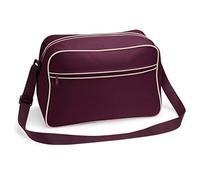 BG14 BagBase Retro Shoulder Bag Burgundy 40 x 28 x 18 cm