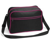 BagBase Schultertasche BG14 Retro – 40 x 28 x 18 cm – Schwarz
