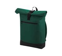 BagBase Roll-Top-Rucksack - klassisches Rot, Laptop-Rucksack kompatibel bis zu 15,6 Zoll, gepolstertes Laptopfach, Fronttasche mit Reißverschluss, bequeme gepolsterte Gurte und Rückenteil, hergestellt