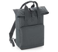 BagBase Roll-Top Rucksack mit Doppelgriff BG118 graphite grey 28 x 38 x 12 cm