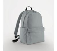 BagBase Rucksack Innentasche Seitentaschen gepolsterter Rücken Backpack Grau (Pure)