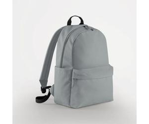 BagBase Rucksack Innentasche Seitentaschen gepolsterter Rücken Backpack Grau (Pure)