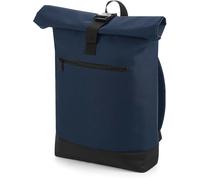 BagBase Roll-Top-Rucksack BG855 – britischer Stil, funktionales Design – French Navy, M