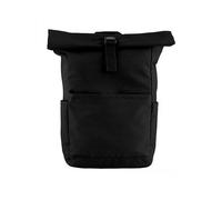 BagBase Rucksack Rolltop Kurierrucksack Wasserabweisend gepolsterte, verstellbare Schultergurte Backpack Schwarz