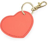 BG746 BagBase Boutique Schlüsselanhänger Herz Coral 7 x 6 cm