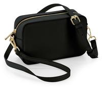 BagBase Umhängetasche BG758 Boutique – strukturiert – Schwarz 21 x 13 x 7 cm