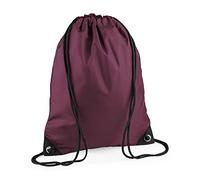 BagBase Unisex BG010BURG Premium Gymsac Bag, Burgunderrot, Größe M