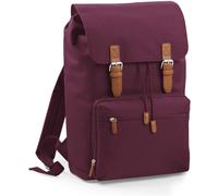 BG613 BagBase Vintage Laptop Rucksack Burgundy 30 x 46 x 17 cm