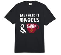 Bagels and Coffee Bagel Lover Comfort Colors Adult Heavyweight T-Shirt