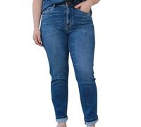 Baggy Hose Damen Jeans für Damen, Trendige Stretch-Jeans mit schmaler Passform und hoher Taille, erhältlich in 3 Farben Strech Jeans Hosen Damen Jeanshose Damen Größe (Blue, XXL)